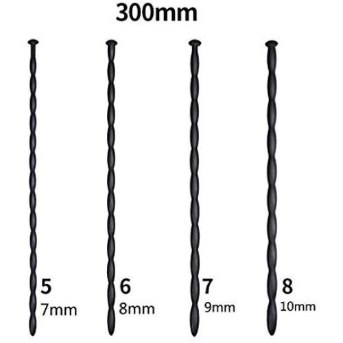 Guiseniour Silicone Urethrial Sound Beads Hollow Urethrial Plug Probe Tube Urinari Dilator Urethria Masturabation Rod