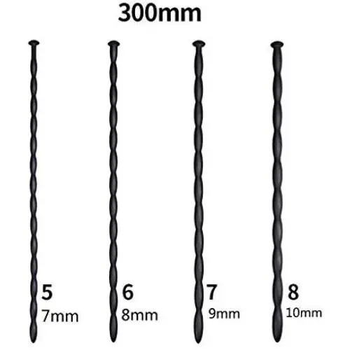 Guiseniour Silicone Urethrial Sound Beads Hollow Urethrial Plug Probe Tube Urinari Dilator Urethria Masturabation Rod