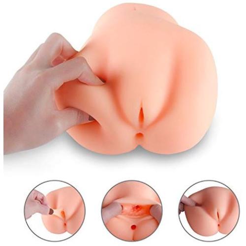 Male Masturbator for Men SAMMOR 3D Realistic Silicone Pussy Ass Vagina Anal for Male Masturbation Virgin Butt Adult Sex Toys 3.2 Pounds