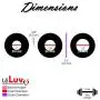 LeLuv Universal Silicone Sleeves Premium Set of 3 Small for 2.0 inches-2.5 inches Cylinders LeLuv Universal Silicone Sleeves Premium Set of 3 Small for 2.0 inches-2.5 inches Cylinders