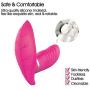 TeemorShop 10 Frequency Wearable Wireless USB Rechargeable Vinrator Invisible Mssagers for Women Couples