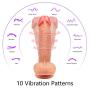Realistic 360° Whirling Vibration Dildo, Adorime Ultra-Soft Flexible Vibrating Dildo with Wireless Remote, Adult Sex Vibrator Toys with Suction Cup for Women 7 Inch 