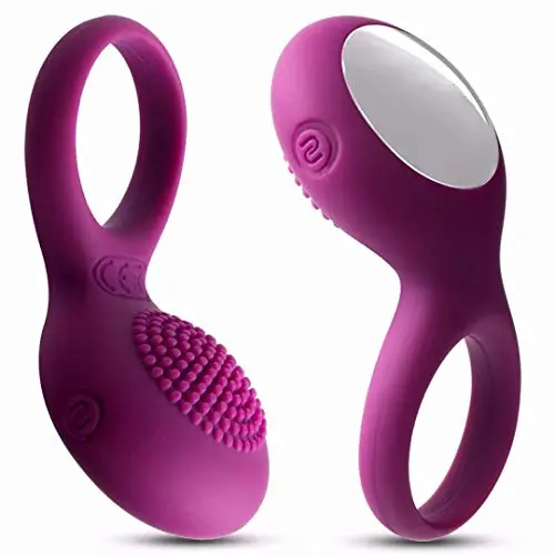 Vibrating Cock Ring with 5 Powerful Vibration, Full Silicone Rechargeable Penis Ring Vibrator for Mens Bigger Longer Stronger Erection or Vagina Clitoris Stimulator Adult Sex Toys for Couples Vibrating Cock Ring with 5 Powerful Vibration, Full Silicone Rechargeable Penis Ring Vibrator for Mens Bigger Longer Stronger Erection or Vagina Clitoris Stimulator Adult Sex Toys for Couples