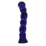 Glass Pleasure Wand Anal Sex Toys Massager, Eastern Delights 6.7 Inches Spiral Shape Dildo, Blue Glass Pleasure Wand Anal Sex Toys Massager, Eastern Delights 6.7 Inches Spiral Shape Dildo, Blue