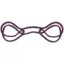 Doc Johnson Japanese Style Bondage - 100% Cotton Wrist or Ankle Cuffs - Quick, Easy Use and Removal, Purple Doc Johnson Japanese Style Bondage - 100% Cotton Wrist or Ankle Cuffs - Quick, Easy Use and Removal, Purple