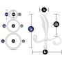 Blush Quickie Kit Prostate Massager Anal Sex Toy with Cock Rings, Glow in The Dark, Sex Toy for Guys, Sex Toy for Men