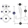 Blush Quickie Kit Prostate Massager Anal Sex Toy with Cock Rings, Glow in The Dark, Sex Toy for Guys, Sex Toy for Men Blush Quickie Kit Prostate Massager Anal Sex Toy with Cock Rings, Glow in The Dark, Sex Toy for Guys, Sex Toy for Men