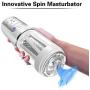 LED Display Intelligent Male Automatic Piston Cup Sucking 400 Times/Min and 360° Rotating 10 Pattern 5 Speed Electronic Massage Cup Males Toy