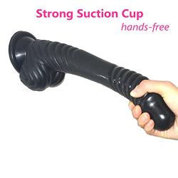 Realistic Ripple Dildo Novelties Huge Dildo Cock Penis with Flared Suction Cup Vaginal G-spot Anal Stimulating Massager Sex Toy