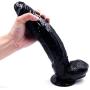 WJL HW Personal Massager 11.8 Inch Big Size Real Feel Boys Skin Female Relax Massager (Color : Black)