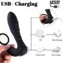Male Prostate Massager Vibrator with Penis Ring, Treediride Waterproof P-Spot Anal Plug Sex Toys Rechargeable Vibrator 10 Vibrating Mode Gay Adult Toys Stimulator for Men Couple Women Male Prostate Massager Vibrator with Penis Ring, Treediride Waterproof P-Spot Anal Plug Sex Toys Rechargeable Vibrator 10 Vibrating Mode Gay Adult Toys Stimulator for Men Couple Women