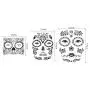 12Pcs Halloween Face Tattoo Stickers Day Of The Dead Makeup Kit Sugar Skull Temporary Face Tattoo for Halloween Masquerade Party, Fashion Floral Skeleton Pattern 12Pcs Halloween Face Tattoo Stickers Day Of The Dead Makeup Kit Sugar Skull Temporary Face Tattoo for Halloween Masquerade Party, Fashion Floral Skeleton Pattern