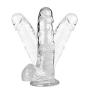 Siminey 8 inch Transparent Dîldɔ Flexible Waterproof with Strong Suction Cup Massager for Female