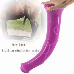 Lfcmf Perfect Size 16.1 Inch Big Thick Massage Soft PVC Hands Huge Massage for Women Couple (Color : Purple)