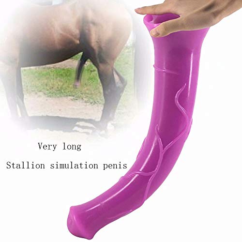 Lfcmf Perfect Size 16.1 Inch Big Thick Massage Soft PVC Hands Huge Massage for Women Couple (Color : Purple)