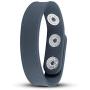 BONERS Cock Strap Penis Ring Set - Small/Medium - Dark Grey - 100% Silicone Penis Ring