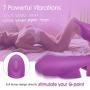 G-spot Finger Vibrator with 7 Powerful Vibration Textured Head for Vagina Stimulation - Fondlove Rechargeable Waterproof Clitoral Vibrating Adult Sex Toys for Women Beginners or Couples Foreplay