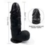 FXH 9.8 Inch Huge Ultra-Soft Stick Smooth Bendable Double Layer Rod for Women Men