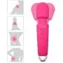 (Charitable Donations) Waterproof Cordless Wand Massager by YeperHub, Super Vibration and Portable, Handheld Exercise Relaxation and Body Massager (Pink)