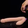 Remote Control Silicone Realistic Vibrating Strapless Strap on Dildo Double Rabbit Dildo Vibrator Dildo Anal Dildo Penis Vibrator for Woman Double Lesbian Dildo
