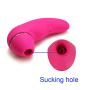 Suck and Vibrate 2 in 1 G-Spot Massager Multiple Function Waterproof Rechargeable Silicone Clitoris Vagina Stimulator Sex Toys for Women (Purple Pink 40 Modes)