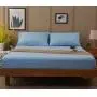 SONORO KATE Bed Sheets Set Sheets Microfiber Super Soft 1800 Thread Count Luxury Egyptian Sheets 16-Inch Deep Pocket Wrinkle Fade and Hypoallergenic - 6 Piece (Full, Lake Blue)