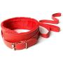 kanersty 10Pcs Adjustable Faux Leather Bondage Kit Adult Sex Toys Handcuffs Nipple Clips