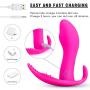 Wearable G Spot Vibrator, Clitoris Anal Vagina Stimulation Dildo Vibrators with 10 Vibrations Remote Control, Invisible Fantasy Waterproof Vibrating Patterns，Rechargeable Sex Toys for Women