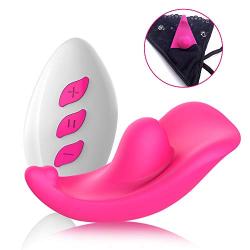 Vibrating Panties Wireless Magnetic Waterproof Wearable Panty Vibrator, Rechargeable Vagina Clit Stimulators Massager,G Spot Vibrator for Women and Couples (Pink)