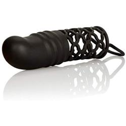 California Exotic Novelties Dr. Joel Kaplan Silicone Masturbator with Extension, Black, 2 Inch