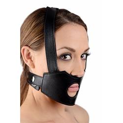 Strict Leather Dildo Face Harness