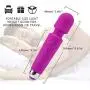 Magic Wand Personal Massager-Allovers Super Powerful 8 Speeds & 20 Pulsating Vibrations,Handheld,Rechargeable,Mini,Waterproof for Back Neck Shoulder Deep Tissue Muscle Massage