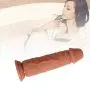 ANFEI Double Layered Silicone Large Size Dildo, Hyper Realistic Premium Penis Sex Toys with Suction Cup(No Eggs,Total 24cm,Width 5.57cm) ANFEI Double Layered Silicone Large Size Dildo, Hyper Realistic Premium Penis Sex Toys with Suction Cup(No Eggs,Total 24cm,Width 5.57cm)
