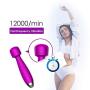 Personal Wand Massager - The Small & Strongest Waterproof Rechargeable Handheld Massager - Best for Travel - Magic Stress Away - Perfect on Back Legs Hand Pains & Sports Recovery