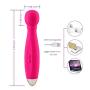 GEDoll Mini Handheld Wand Massager 9 Power Vibration, Cordless USB Rechargeable ＆ Waterproof,Back Neck Shoulder Deep Tissue Powerful Massager (Pink)