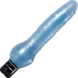 Adam and Eve Blue Dolphin Flexible Waterproof Multi-Speed Realistic-Like Vibrator