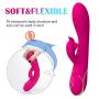 G Spot Rabbit Vibrator for Clitoral Stimulation with 21 Vibrating Modes-Fondlove Rabbit Dildo with Clit Licking G-spot Patting, Waterproof Sex Adult Toys Women