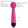 Zemalia Wand Massager Vibrator Waterproof Cordless 5 Speeds 5 Powerful Patterns Vibrating Toy for Adult
