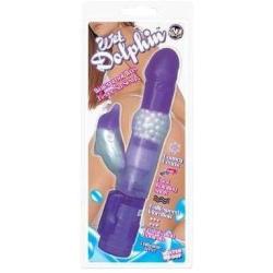 Golden Triangle Wet Dolphin Waterproof Vibrator, Blue