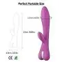 Waterproof Rabbit Vibe Dildo by ALOFA Waterproof G Spot Clitoris Stimulator with 10 Powerful Vibration Modes Bunny Vibrator for Exciting Stimulation- Ideal Sex Toy for Starters (Purple)