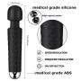 Personal Mini Wand Massager, Strongest Cordless Handheld Vibrating Power, Deep Tissue Massage for Back, Legs, Hand Pains & Sports Recovery,Best Rated for Travel Gift(Black)