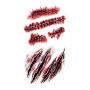 10pcs Horror Realistic Fake Bloody Wound Stitch Scar Scab Waterproof Temporary Tattoo Sticker Halloween Masquerade Prank Makeup Props (10)