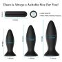 Anal Plug Male Prostate Massager Vibrating Butt Plug 3Pcs Training Kit 9 Vibration Modes with Remote Control Anal Vibrator Sex Toys with Suction Cup Base for Male, Female and Beginner