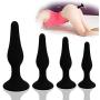 Movitip Waterproof Butt Plug Anal Plug Sensuality Anal Toy, Silicone Anal Sex Toy Set with Suction Cup, Anus Play Adult Sex Toy for Male Prostate Massage (4 PCS)