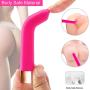 Bullet Vibrator Mini Clitorial Stimulator Women, Silicone Adult Massager Sex Toy Rechargeable 16 Speeds Waterproof G-spot Vibrator for Women Couples (Pink)