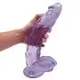 COOTX Translucent Dîldɔ Women Toys with Strong S-uctión Perfect A-dult Women Pleasure Toys Double Pleasure Toy for Women (Color : Blue)