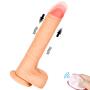 Realistic Dildo Thrusting G spot Remote Control Vibrator with Strong Suction Cup for Hand-Free Sex, Loverbeby Silicone Vibrant Penis Rechargeable Waterproof Anal Vibrating Membrum for Women and Men