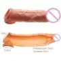 Soft Male Silicone Penis Sleeve - Wearable Cock Enlarge Extender Condom, Reuseable Ejaculation Delay Scrotal Rings, Men Sex Chastity Device Black Soft Male Silicone Penis Sleeve - Wearable Cock Enlarge Extender Condom, Reuseable Ejaculation Delay Scrotal Rings, Men Sex Chastity Device Black