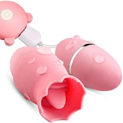 Sucking USB Rechargable Pleasure Dual Motor Quiet Waterproof 7 Speeds Mode Double Head Bu-llet Vibrating Vǐbrǎtǒr Function Products Fantastic Suction Massage Color Pink