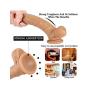 AKSQA 8 inch Double Layer Realistic Díldɔ Relax Massage Wand Toy for Women Gifts